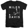 Miles Davis Monochrome V-Neck T-Shirt