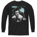 Elvis Presley Teal Portrait Youth Long Sleeve T-Shirt