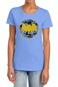 Batman Vintage Symbol Collage Womens T-Shirt