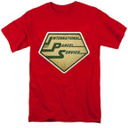 International Parcel Service Vintage Badge Red