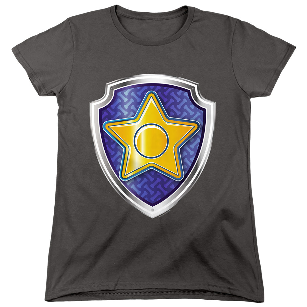 Paw Patrol Chase Badge Womens T-Shirt