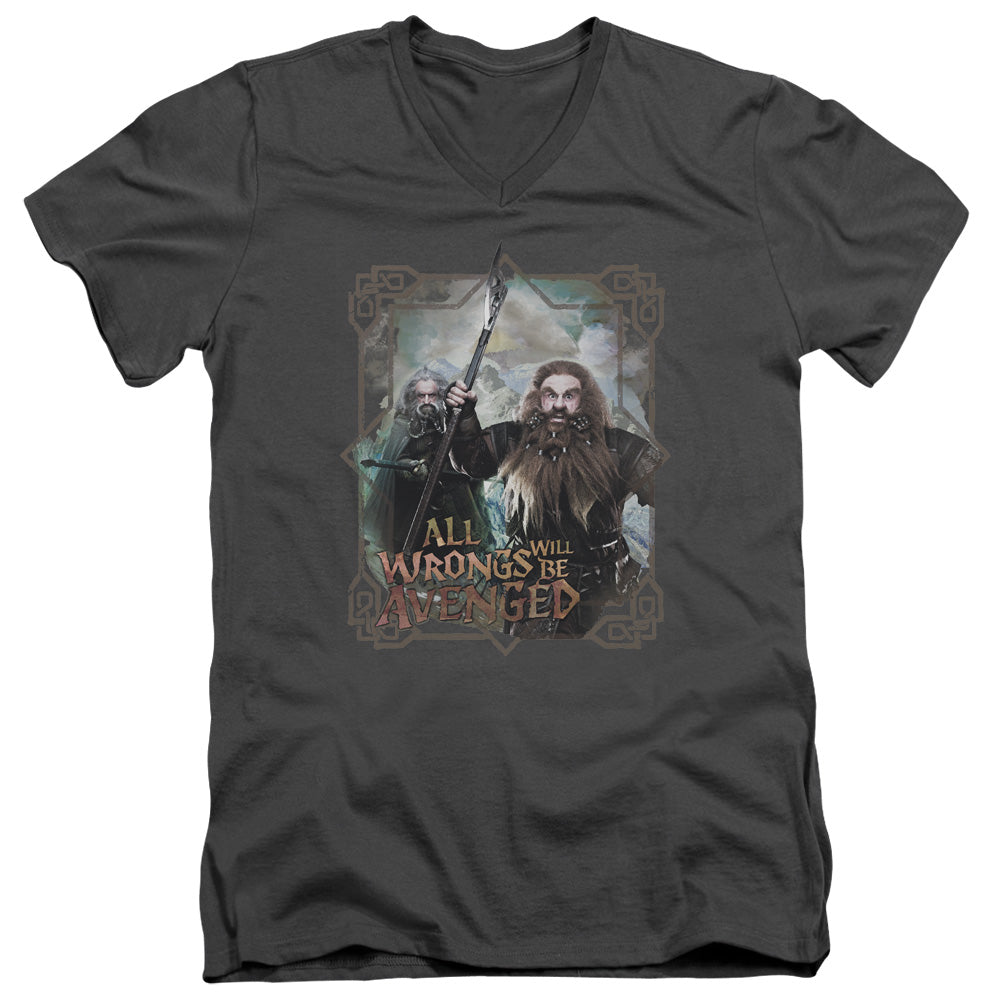 The Hobbit Wrongs Avenged V-Neck T-Shirt