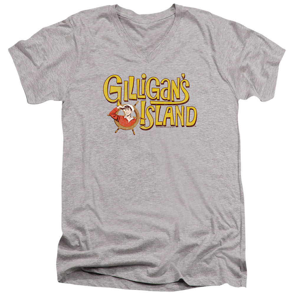 Gilligan's Island Gilligans Logo V-Neck T-Shirt