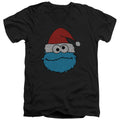 Sesame Street Cookie Monster Christmas V-Neck T-Shirt