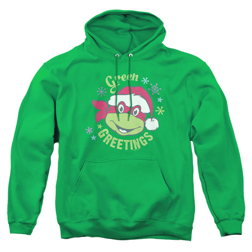Teenage Mutant Ninja Turtles Green Greetings for Christmas Pullover Hoodie