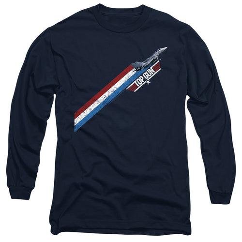 Top Gun Diagonal Stripes Long Sleeve T-Shirt