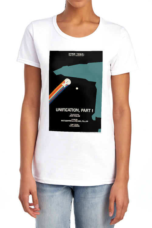 Star Trek Unification Part I Womens T-Shirt