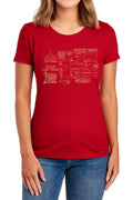 Batman Batmobile Womens T-Shirt