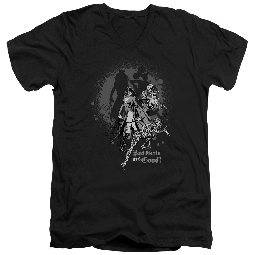 DC Comics Bad Girls Are Good V-Neck T-Shirt