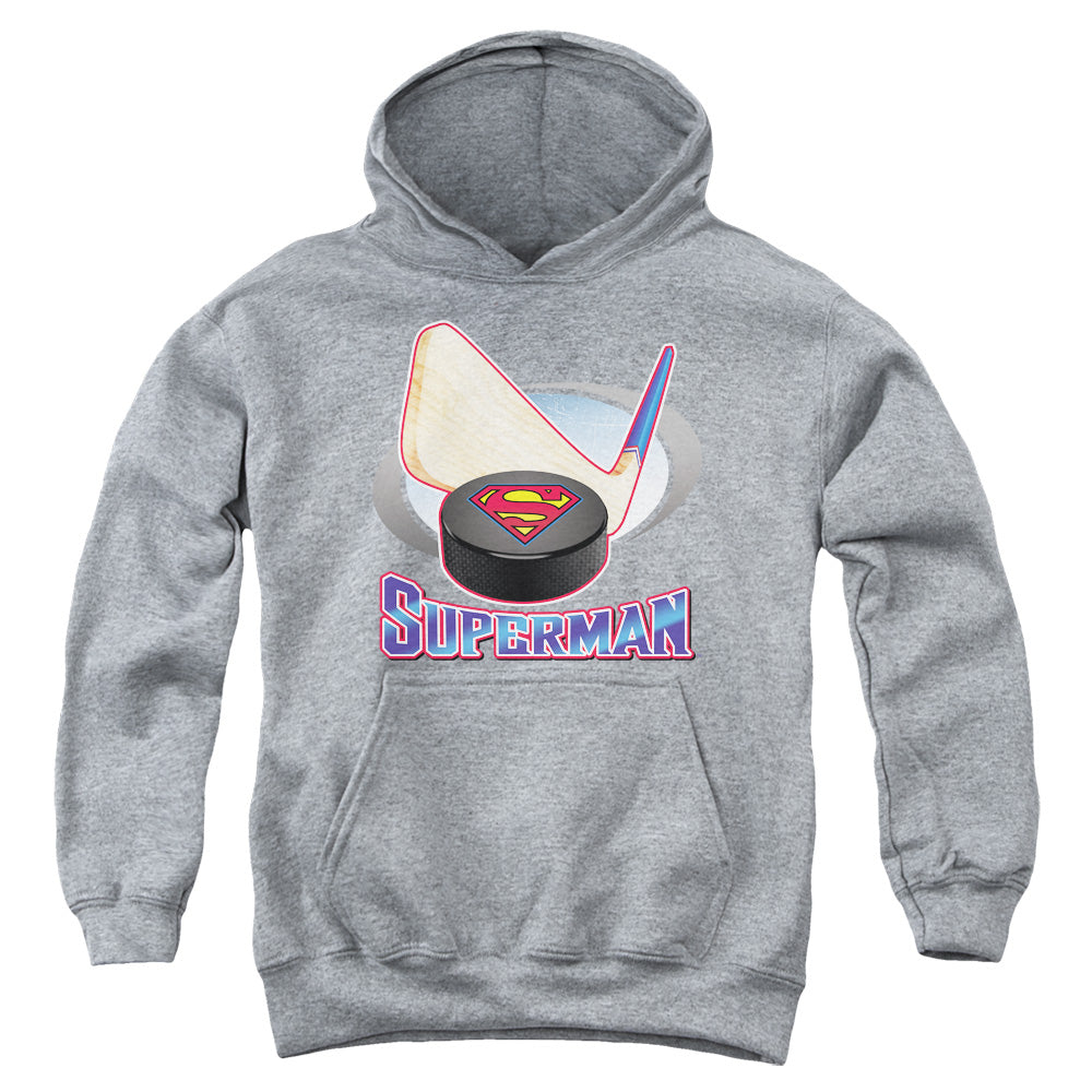 Superman Hockey Stick Youth Hoodie