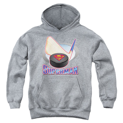 Superman Hockey Stick Youth Hoodie