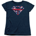 Superman Great Britian Shield Womens T-Shirt