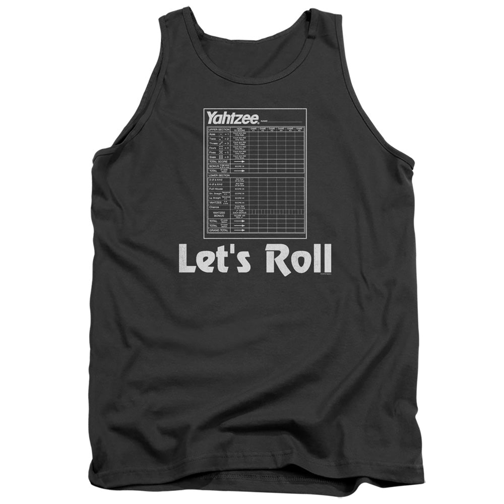 Yahtzee Let's Roll Score Card Tank Top