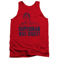 Superman Was Right Tank Top