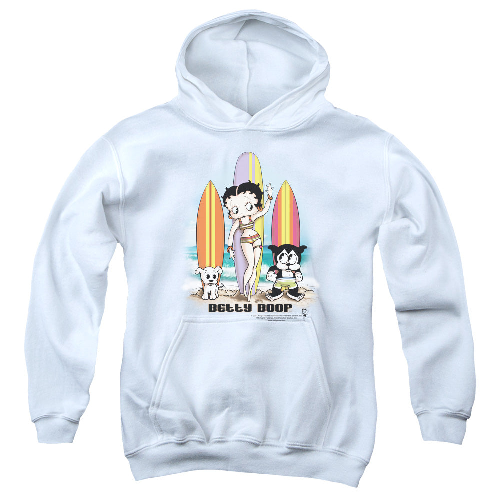 Betty Boop Surfers Youth Hoodie