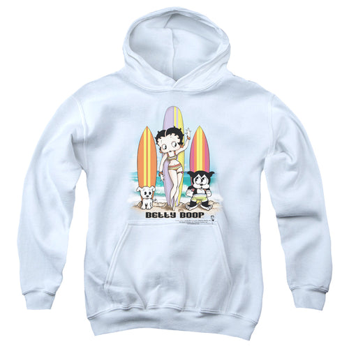 Betty Boop Surfers Youth Hoodie