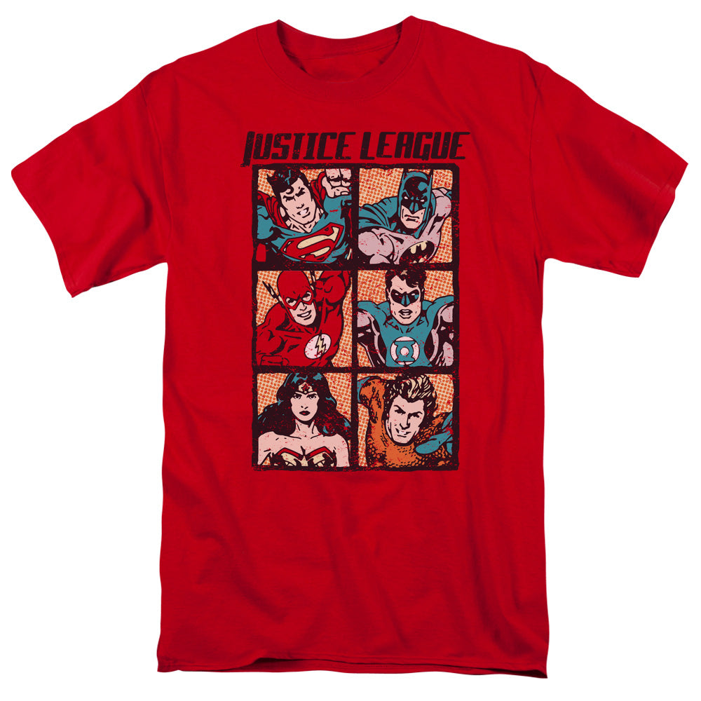 Justice League Rough Panels T-Shirt