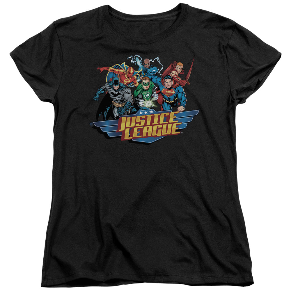 Justice League Ready To Fight Womens T-Shirt