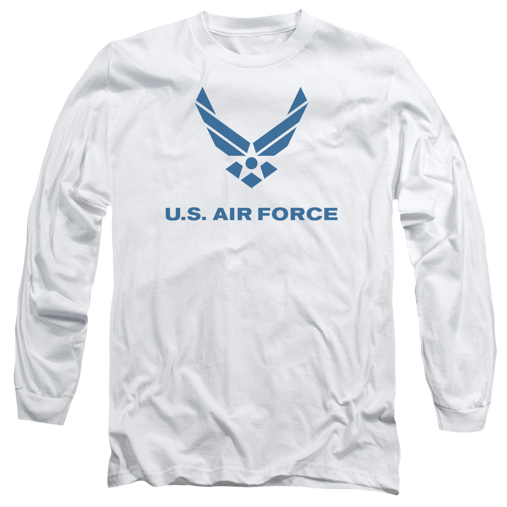 U.S. Air Force Wings Logo White Long Sleeve T-Shirt