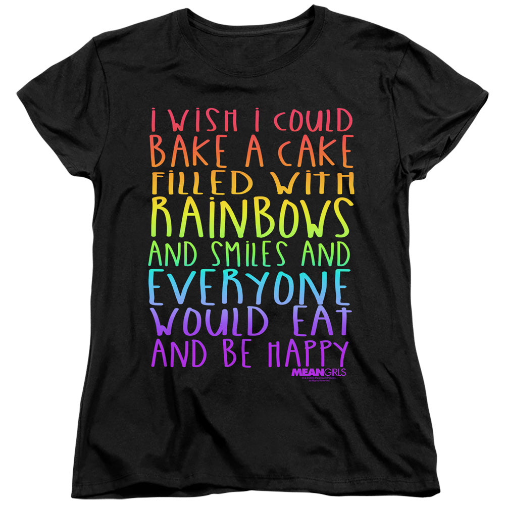 Mean Girls Rainbows and Cake Womens T-Shirt