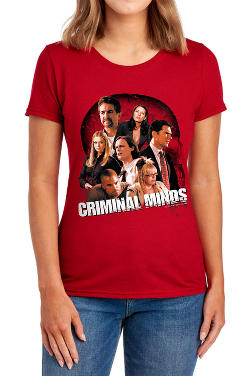 Criminal Minds Brain Trust Womens T-Shirt