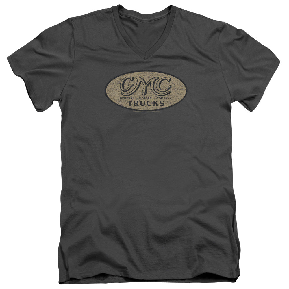 GMC Vintage Oval Logo V-Neck T-Shirt
