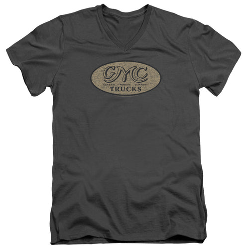 GMC Vintage Oval Logo V-Neck T-Shirt