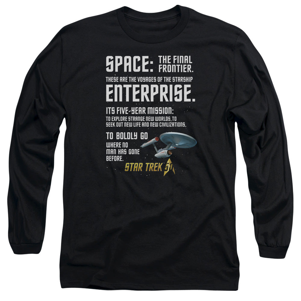 Star Trek The Final Frontier Monologue Long Sleeve T-Shirt