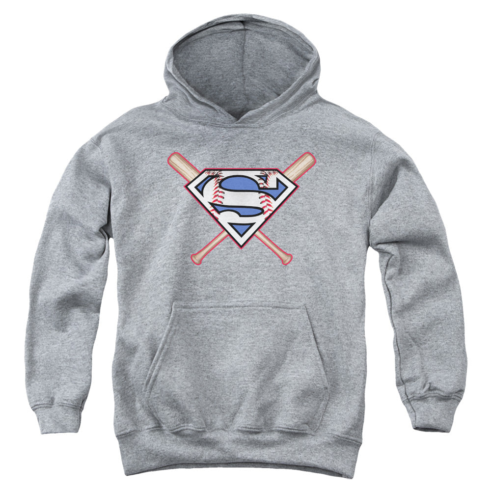 Superman Crossed Bats Youth Hoodie