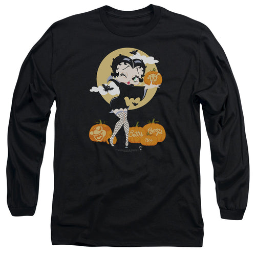 Betty Boop Vamp Pumpkins Long Sleeve T-Shirt