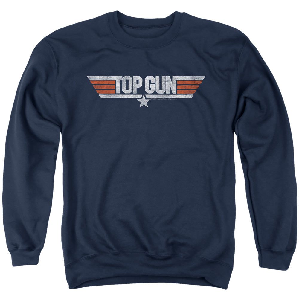 Top Gun Distressed Logo Crewneck Sweatshirt