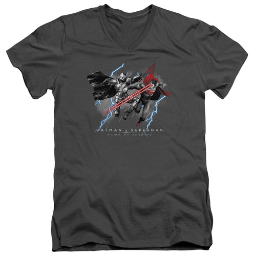 Batman v Superman Lightniing V Heat Vision V-Neck T-Shirt