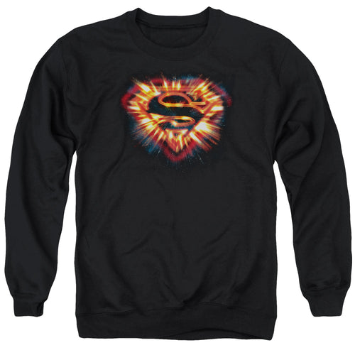 Superman Space Burst Shield Crewneck Sweatshirt