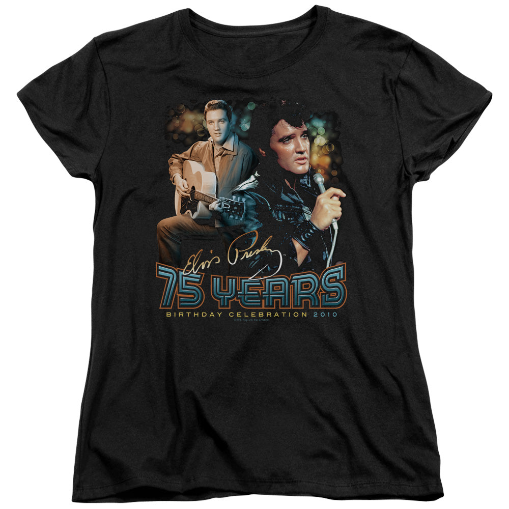 Elvis Presley 75 Years Womens T-Shirt