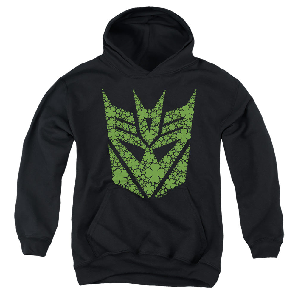 Transformers ST. Patrick's Day Decepticon Shamrock Youth Hoodie