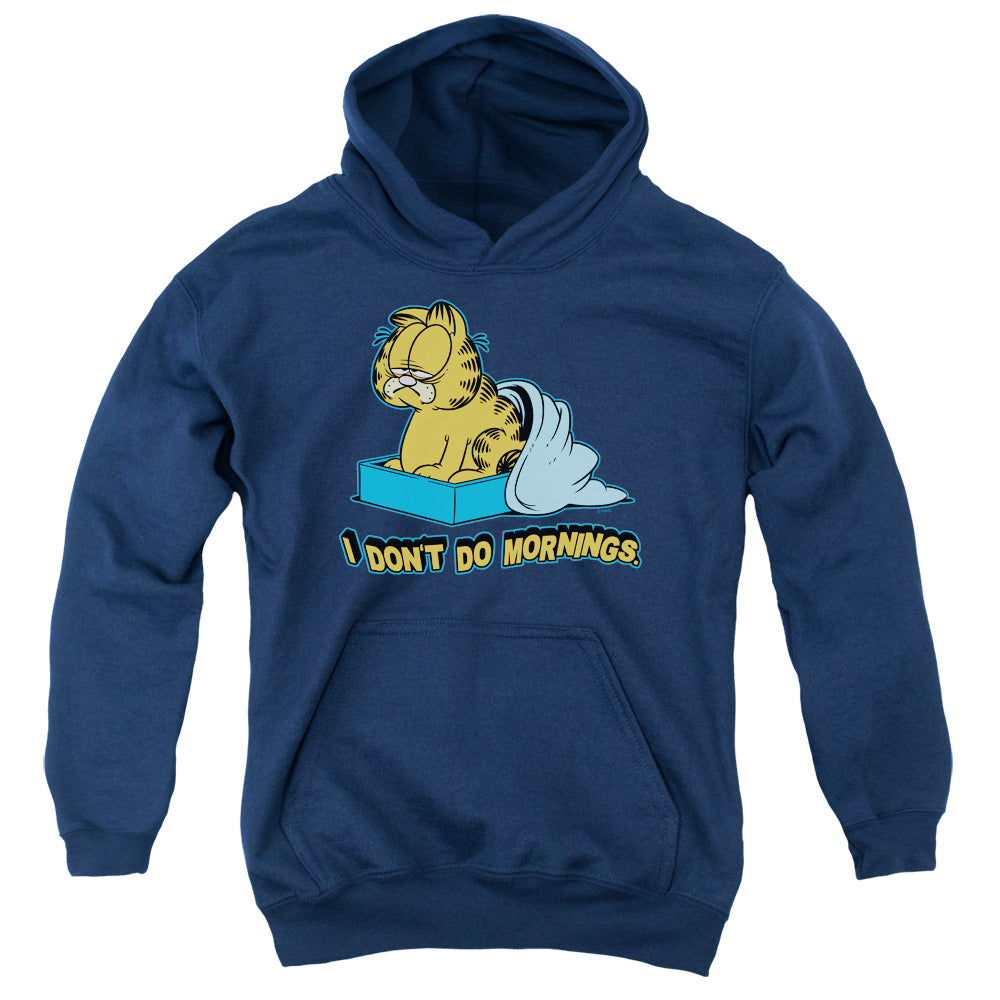 Garfield I Dont Do Mornings Youth Hoodie