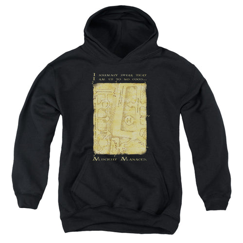 Harry Potter Marauders Map Interior Words Youth Hoodie