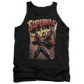 Superman Lift Up Black Tank Top