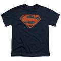 Superman Vintage Shield Collage Navy Youth/Toddler T-Shirt