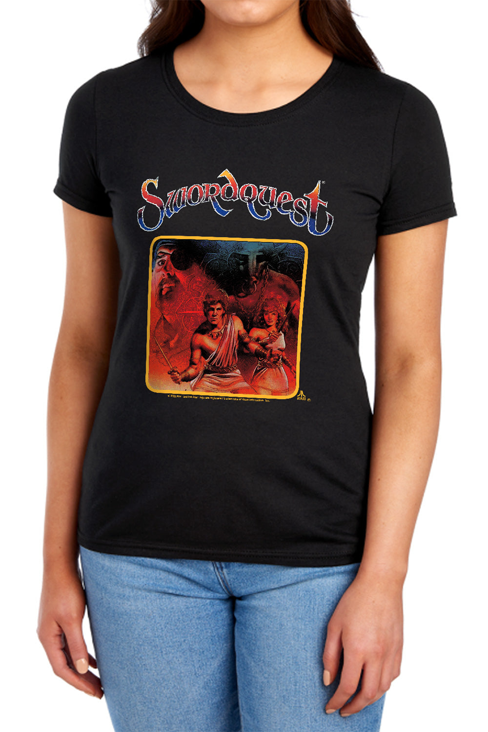 Atari Swordquest Womens T-Shirt