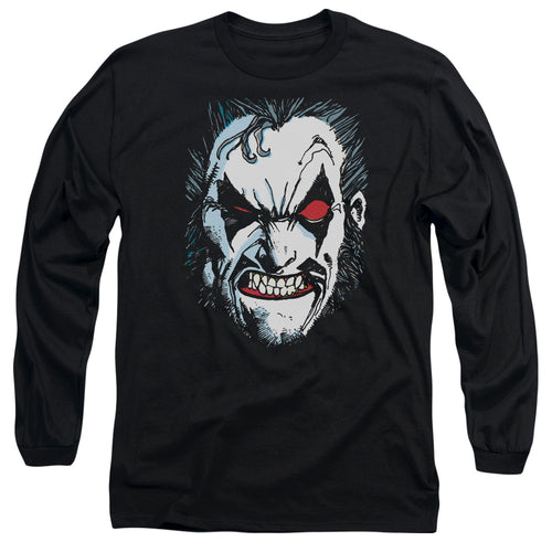 Justice League In Lo Face Long Sleeve T-Shirt