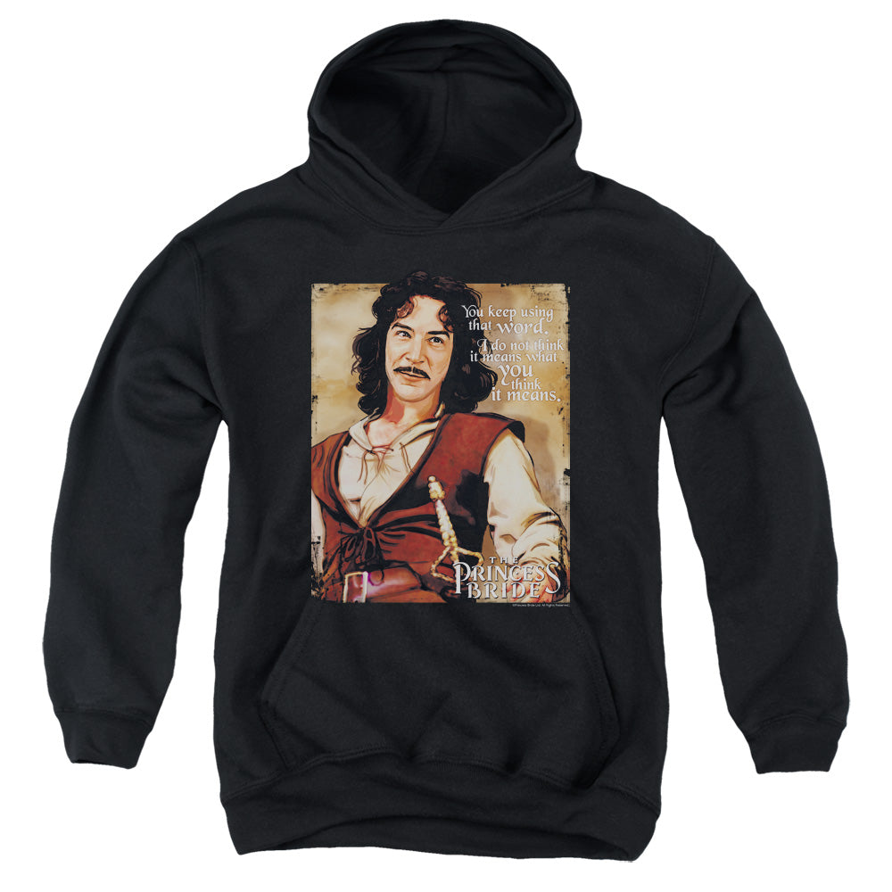 The Princess Bride Word Black Youth Hoodie