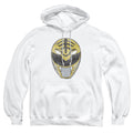 Mighty Morphin Power Rangers White Ranger Mask Pullover Hoodie