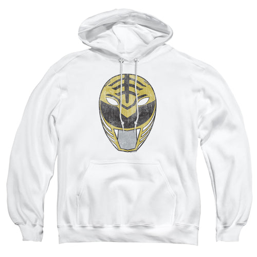 Mighty Morphin Power Rangers White Ranger Mask Pullover Hoodie