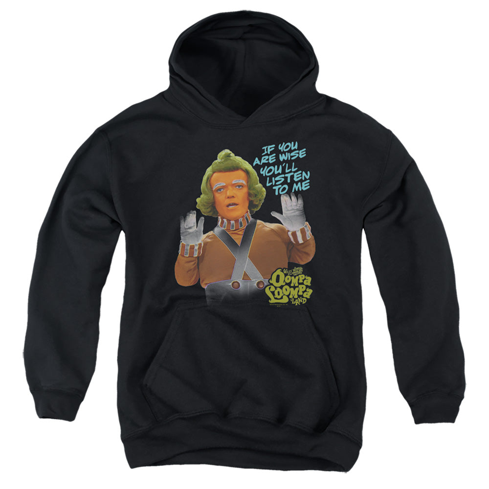 Willy Wonka & the Chocolate Factory If You Are Wise Youth Hoodie