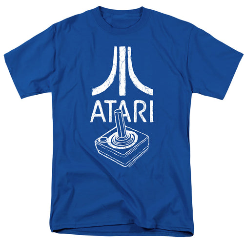 Atari Joystick Logo Royal Blue T-Shirt