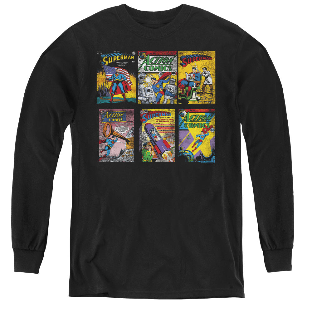 Superman Sm Covers Youth Long Sleeve T-Shirt