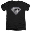 Superman Bling Shield V-Neck T-Shirt