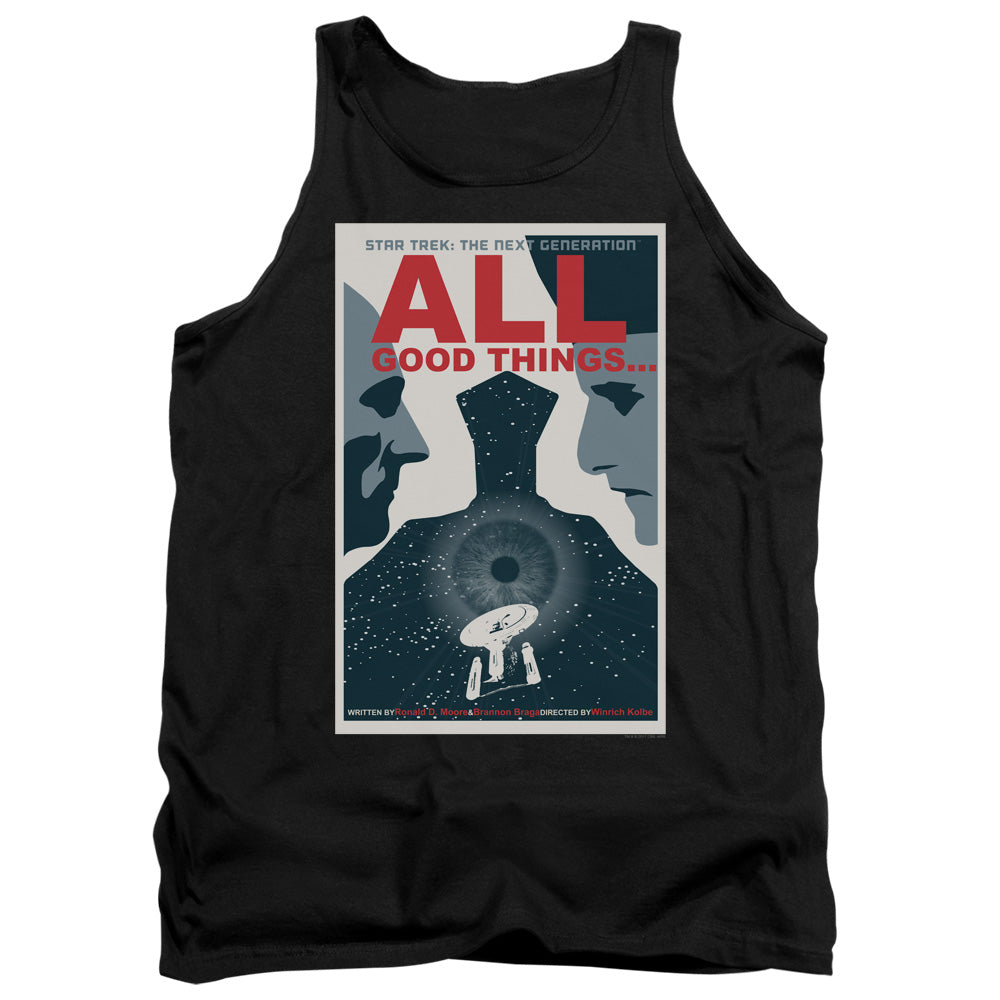 Star Trek All Good Things Black Tank Top