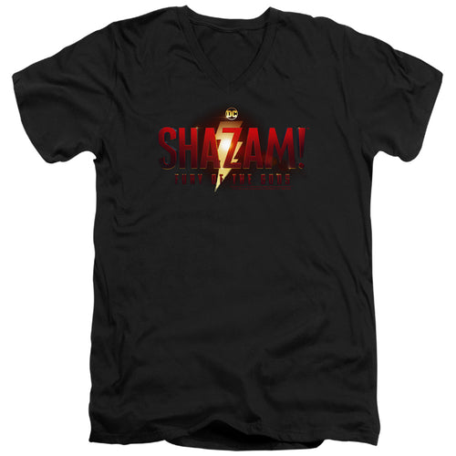Shazam! Fury of the Gods Movie Logo V-Neck T-Shirt